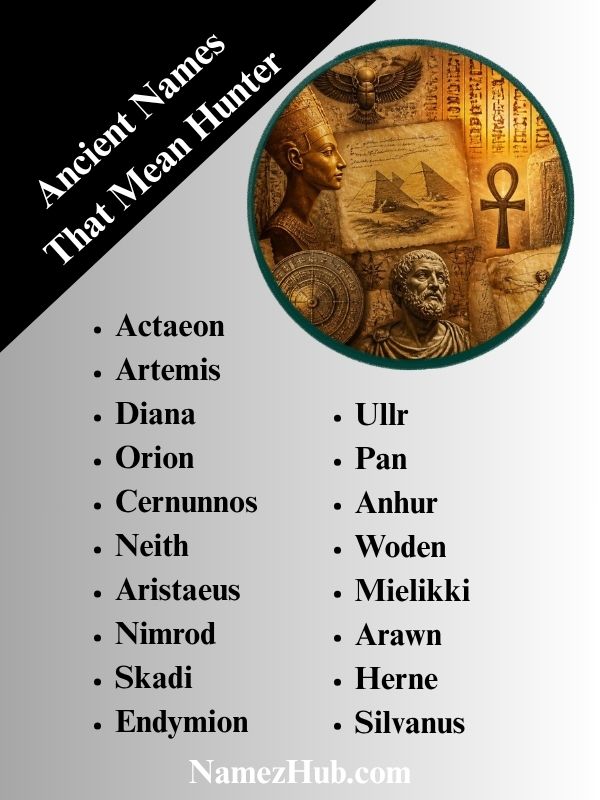 Ancient Names That Mean Hunter