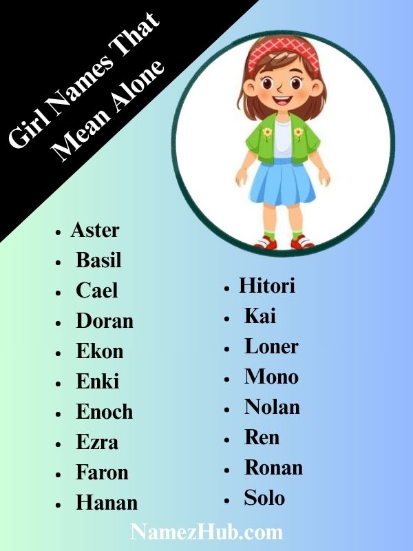 Girl Names That Mean Alone