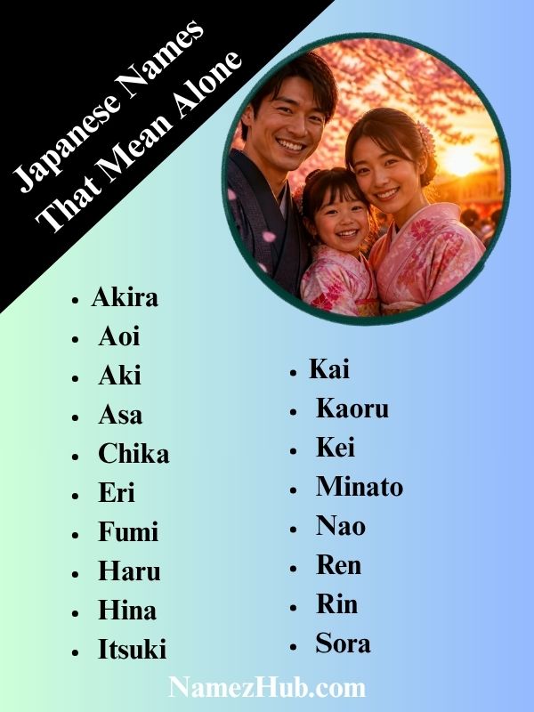 Japanese Names That Mean Alone