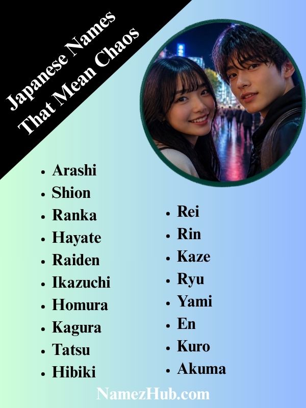 Japanese Names That Mean Chaos
