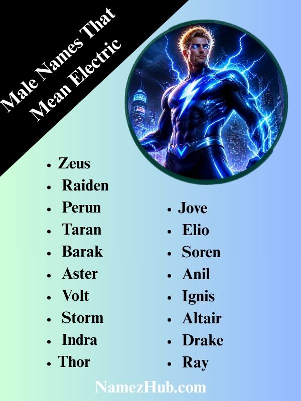 Male Names That Mean Electric