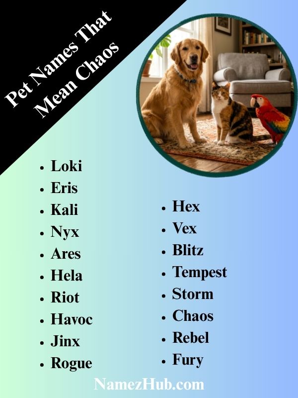 Pet Names That Mean Chaos