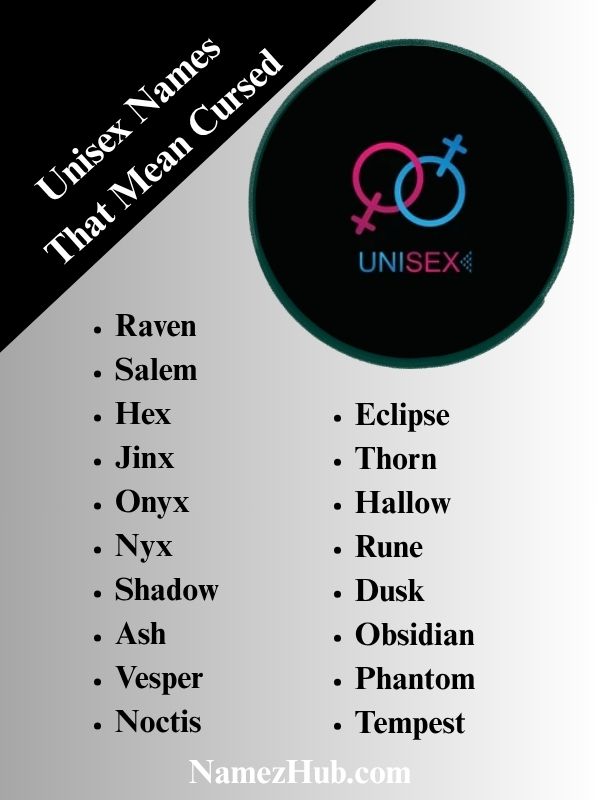 Unisex Names That Mean Cursed