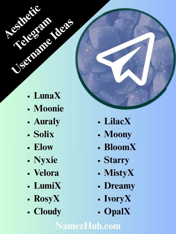 Aesthetic Telegram Username Ideas
