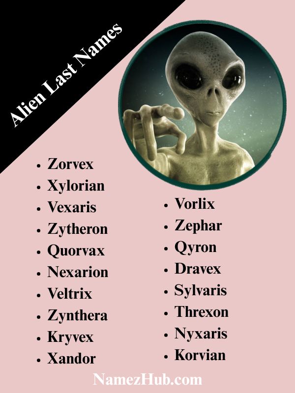 Alien Last Names