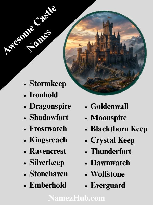 Awesome Castle Names