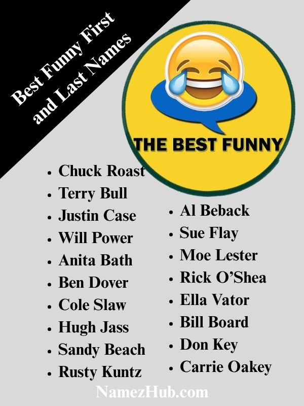 Best Funny First and Last Names