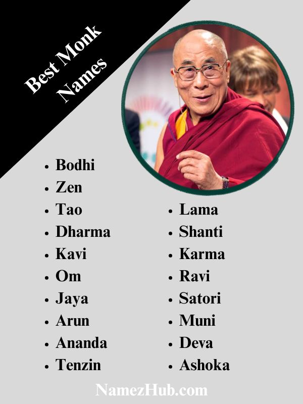 Best Monk Names