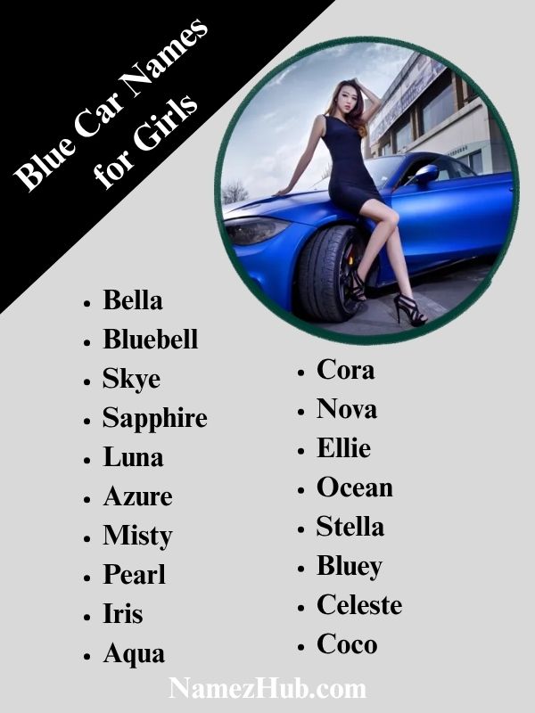 Blue Car Names for Girls