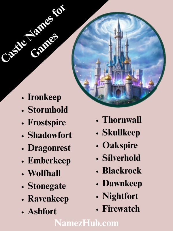 Castle Names for Games