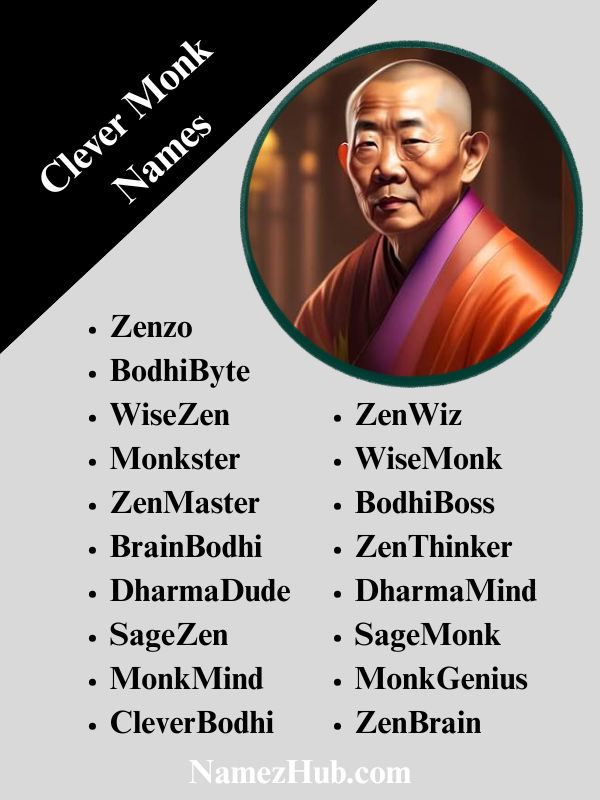 Clever Monk Names