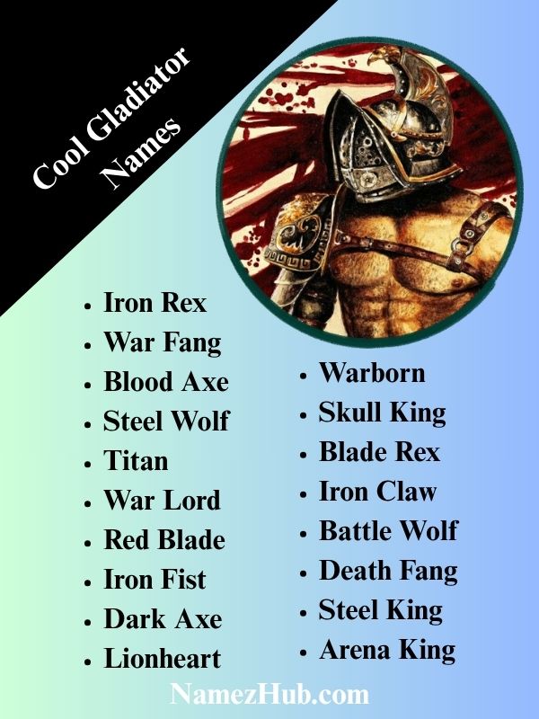 Cool Gladiator Names