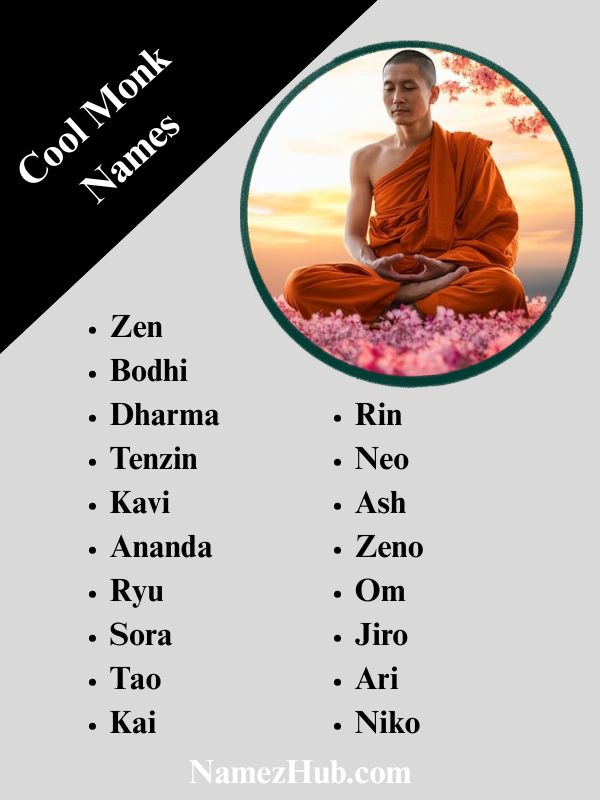 Cool Monk Names