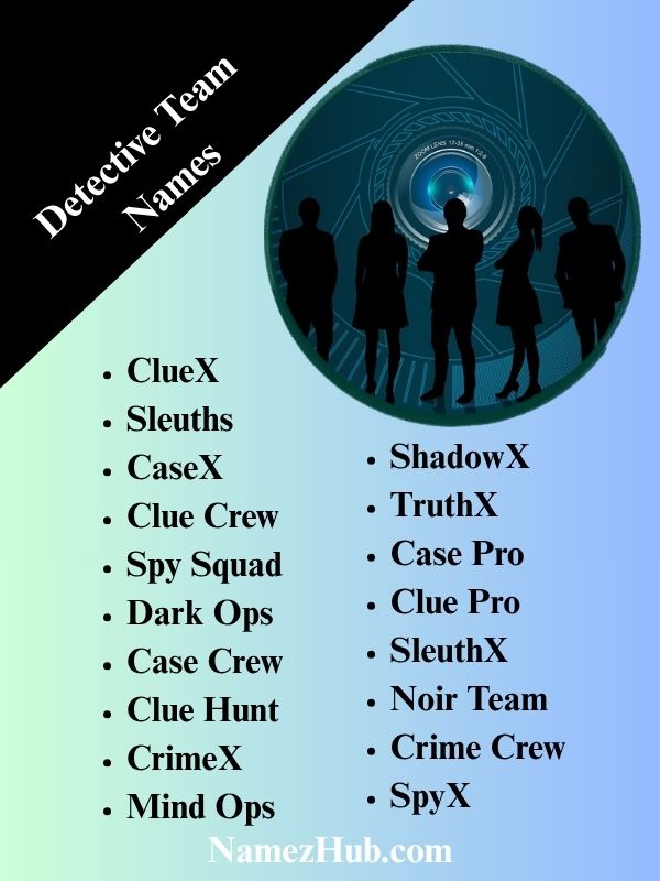 Detective Team Names