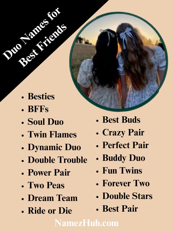 Duo Names for Best Friends