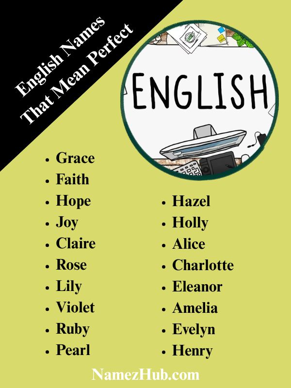 English Names That Mean Perfect