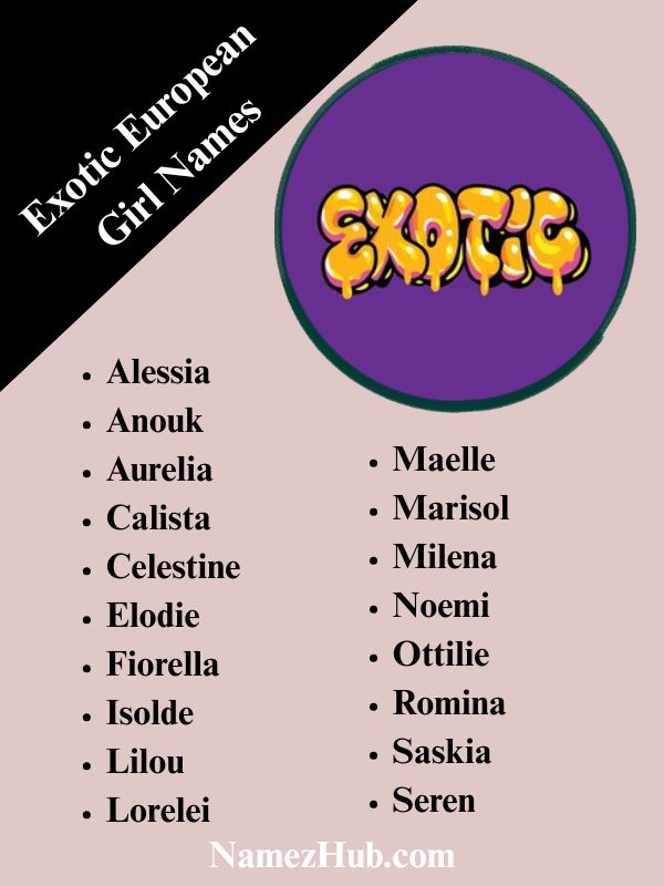 Exotic European Girl Names