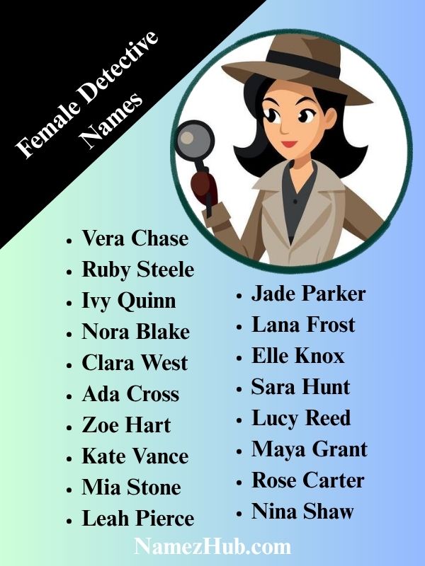 Female Detective Names