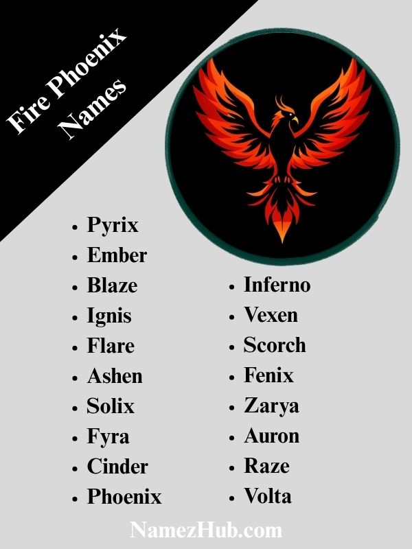Fire Phoenix Names