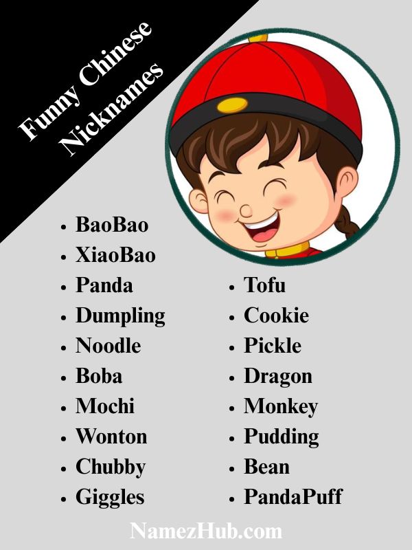 Funny Chinese Nicknames