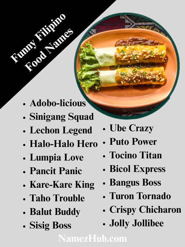 Funny Filipino Food Names