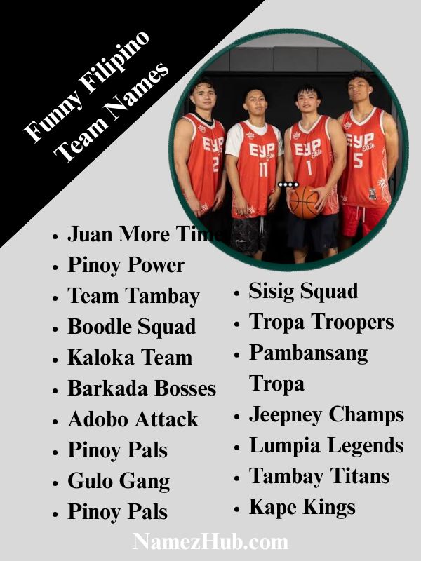 Funny Filipino Team Names