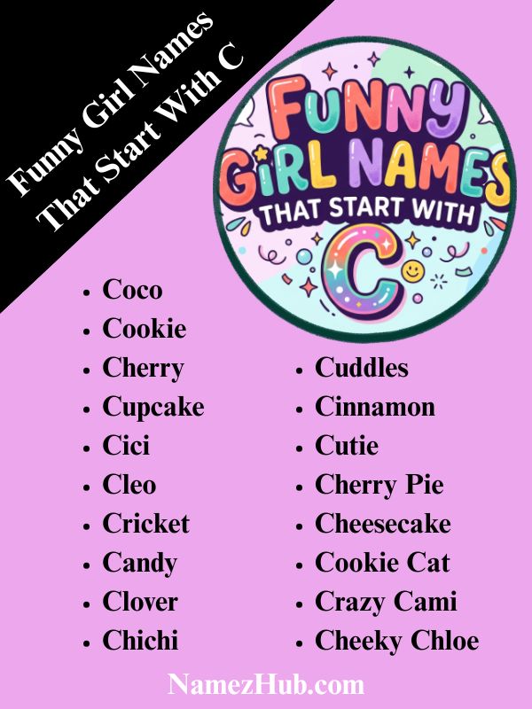 Funny Girl Names That Start With C