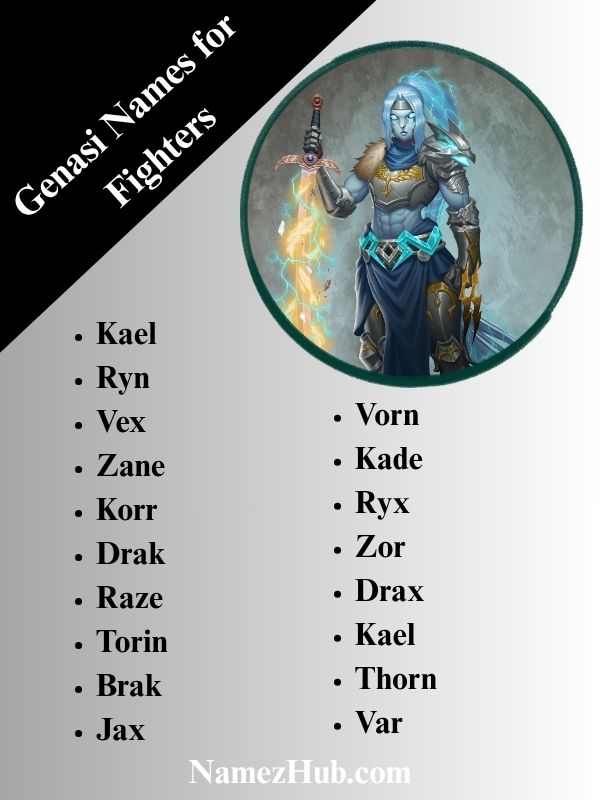 Genasi Names for Fighters