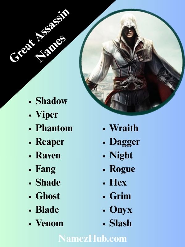 Great Assassin Names
