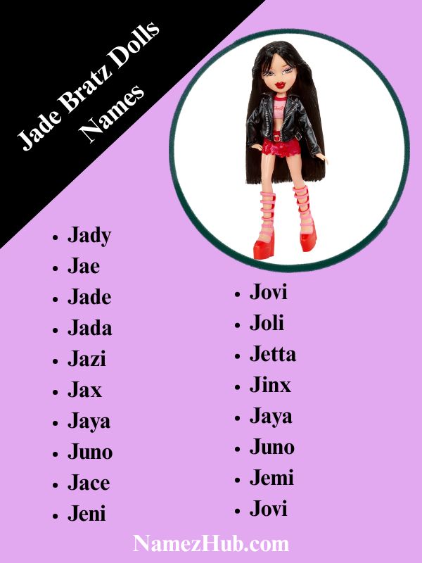 Jade Bratz Dolls Names