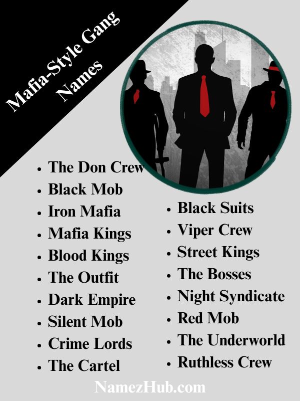 Mafia-Style Gang Names
