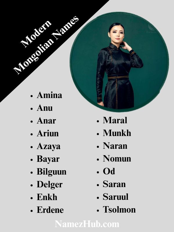 Modern Mongolian Names