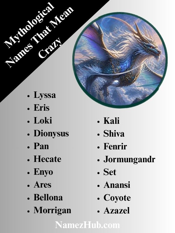 Mythological Names That Mean Crazy