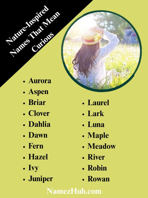 Nature-Inspired Names That Mean Curious