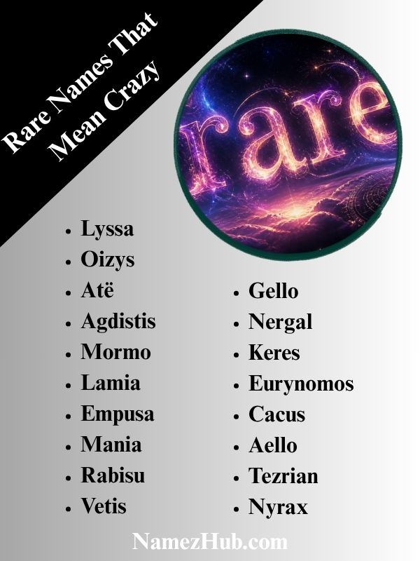 Rare Names That Mean Crazy
