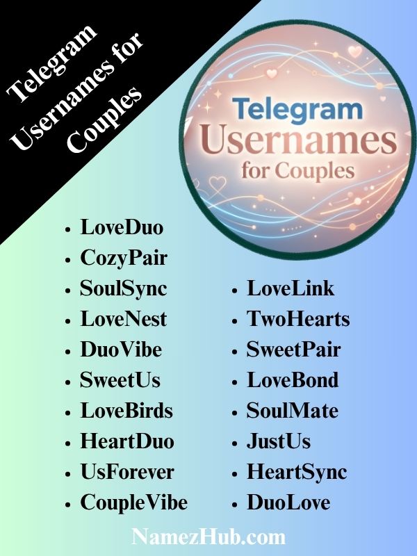 Telegram Usernames for Couples
