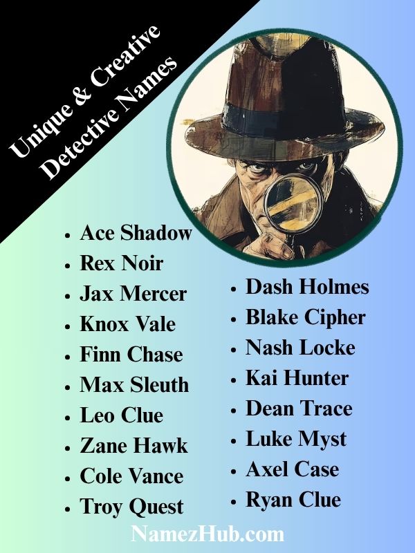 Unique & Creative Detective Names