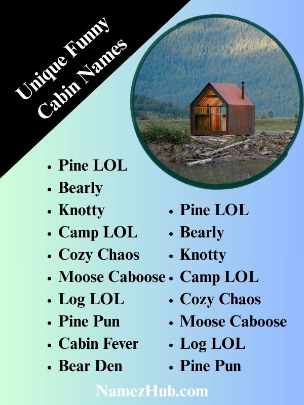 Unique Funny Cabin Names