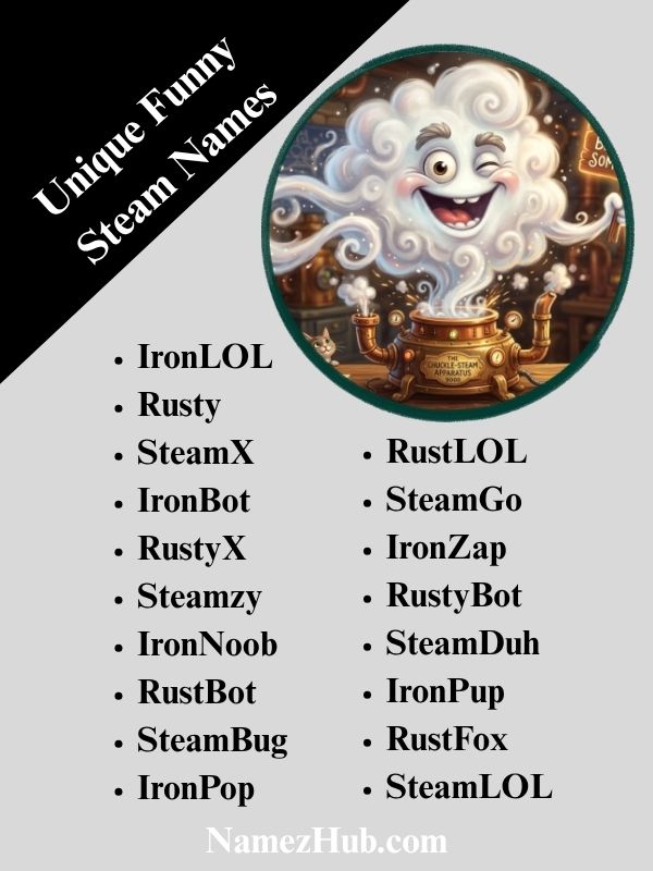 Unique Funny Steam Names