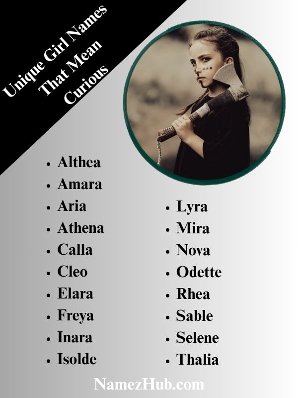Unique Girl Names That Mean Curious