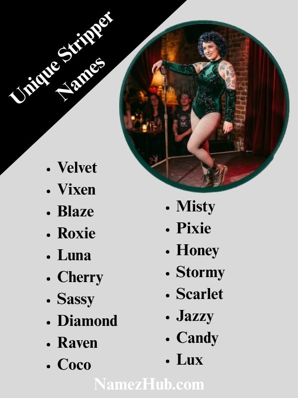 Unique Stripper Names