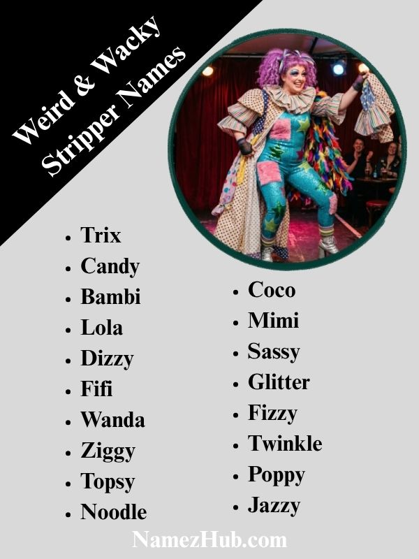 Weird & Wacky Stripper Names