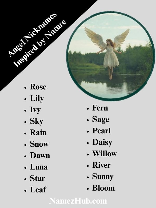 Angel Nicknames Inspired by Nature