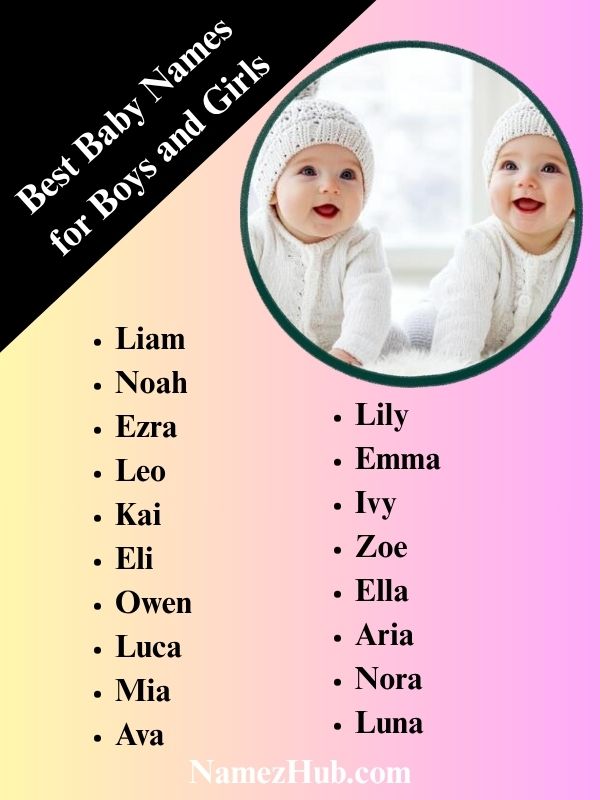 Best Baby Names for Boys and Girls