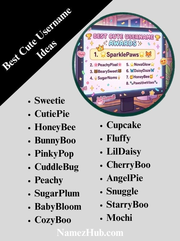 Best Cute Username Ideas