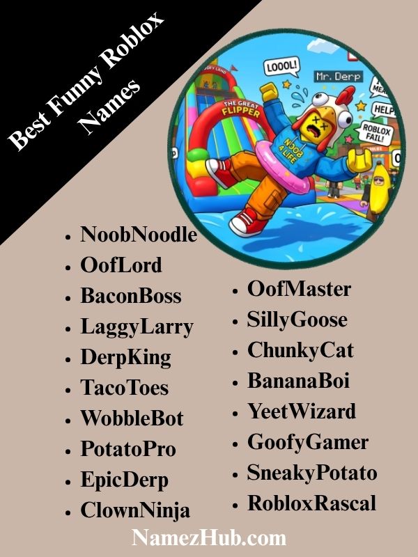 Best Funny Roblox Names