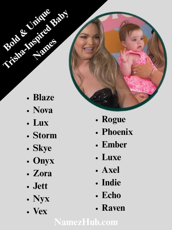 Bold & Unique Trisha-Inspired Baby Names