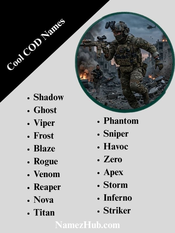 Cool COD Names
