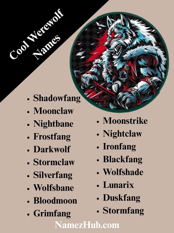 Cool Werewolf Names
