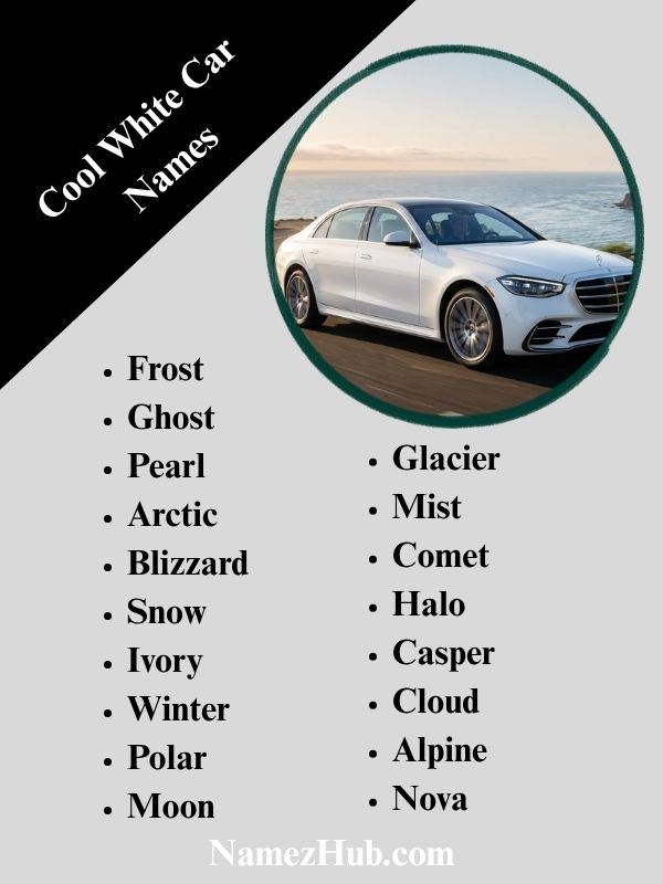 Cool White Car Names